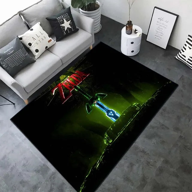 The Legend of Zelda Carpet Living Room Bedroom Sofa Rug Door Mat Kitchen Bathroom