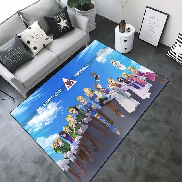 The Legend of Zelda Carpet Living Room Bedroom Sofa Rug Door Mat Kitchen Bathroom