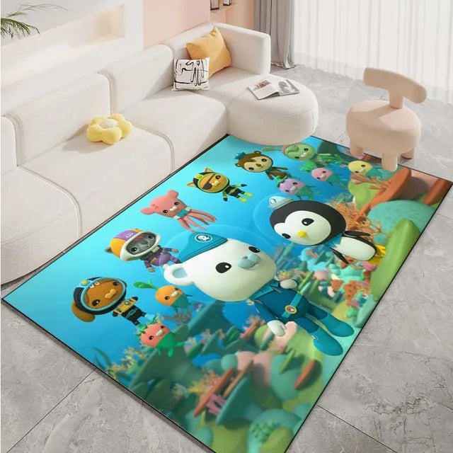 The Octonauts Carpet Living Room Bedroom Sofa Rug Door Mat Kitchen Bathroom