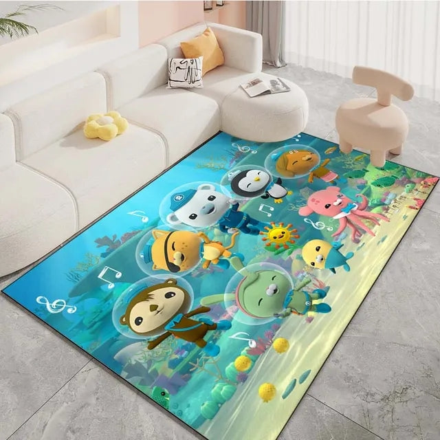 The Octonauts Carpet Living Room Bedroom Sofa Rug Door Mat Kitchen Bathroom