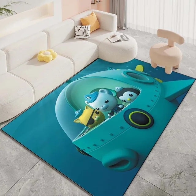 The Octonauts Carpet Living Room Bedroom Sofa Rug Door Mat Kitchen Bathroom