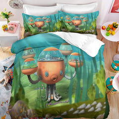 The Octonauts Duvet Cover Quilt Case Pillowcase Bedding Set