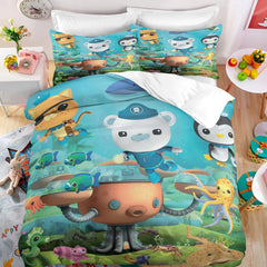 The Octonauts Duvet Cover Quilt Case Pillowcase Bedding Set