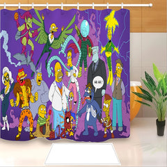 The Simpsons Shower Curtain Waterproof Bath Curtains Bathroom Decor With Hooks