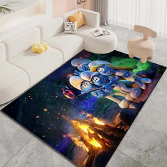 The Smurf Cosplay Carpet Living Room Bedroom Sofa Rug Door Mat