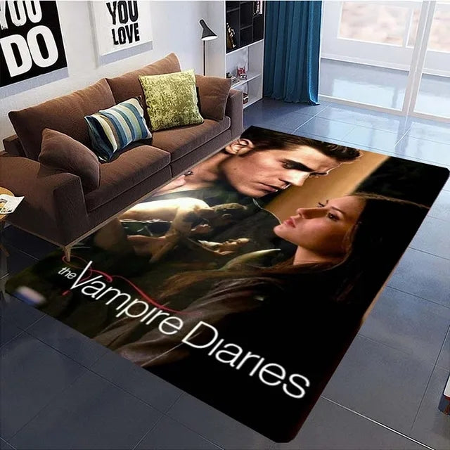 The Vampire Diaries Cosplay Carpet Living Room Bedroom Sofa Rug Door Mat