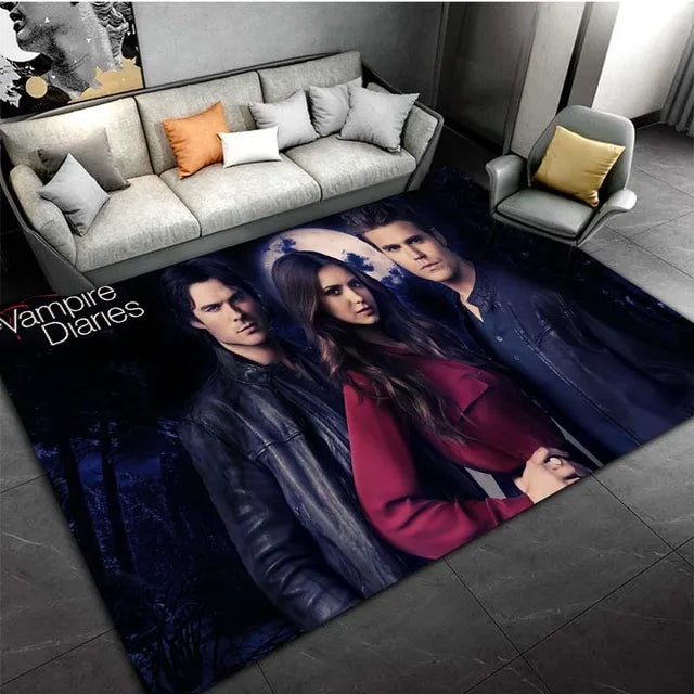 The Vampire Diaries Cosplay Carpet Living Room Bedroom Sofa Rug Door Mat