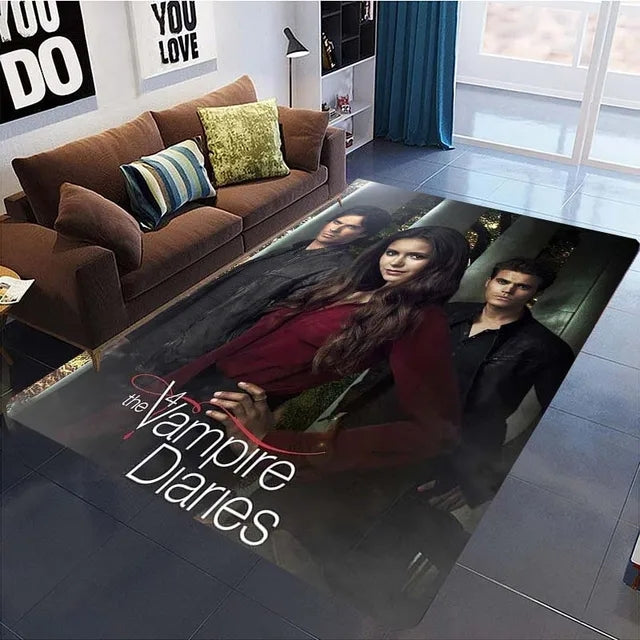 The Vampire Diaries Cosplay Carpet Living Room Bedroom Sofa Rug Door Mat