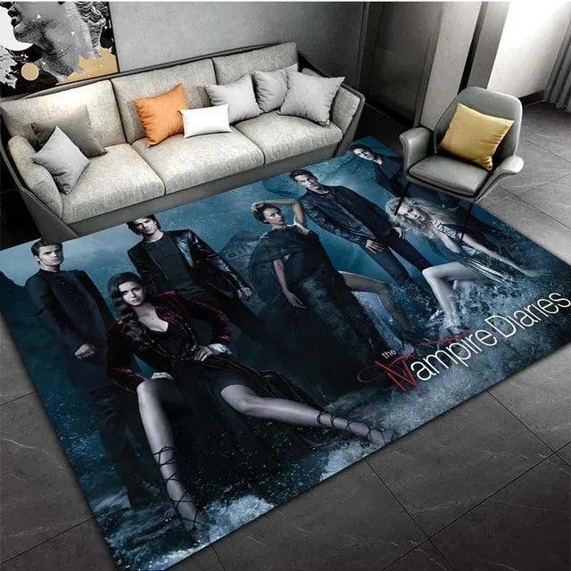 The Vampire Diaries Cosplay Carpet Living Room Bedroom Sofa Rug Door Mat