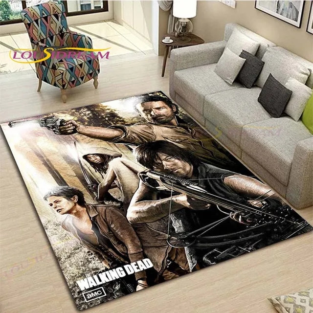 The Walking Dead  Cosplay Carpet Living Room Bedroom Sofa Rug Door Mat