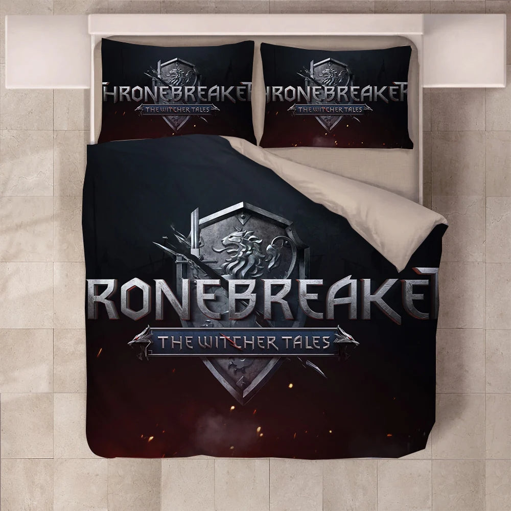 The Witcher Duvet Cover Quilt Case Pillowcase Bedding Set