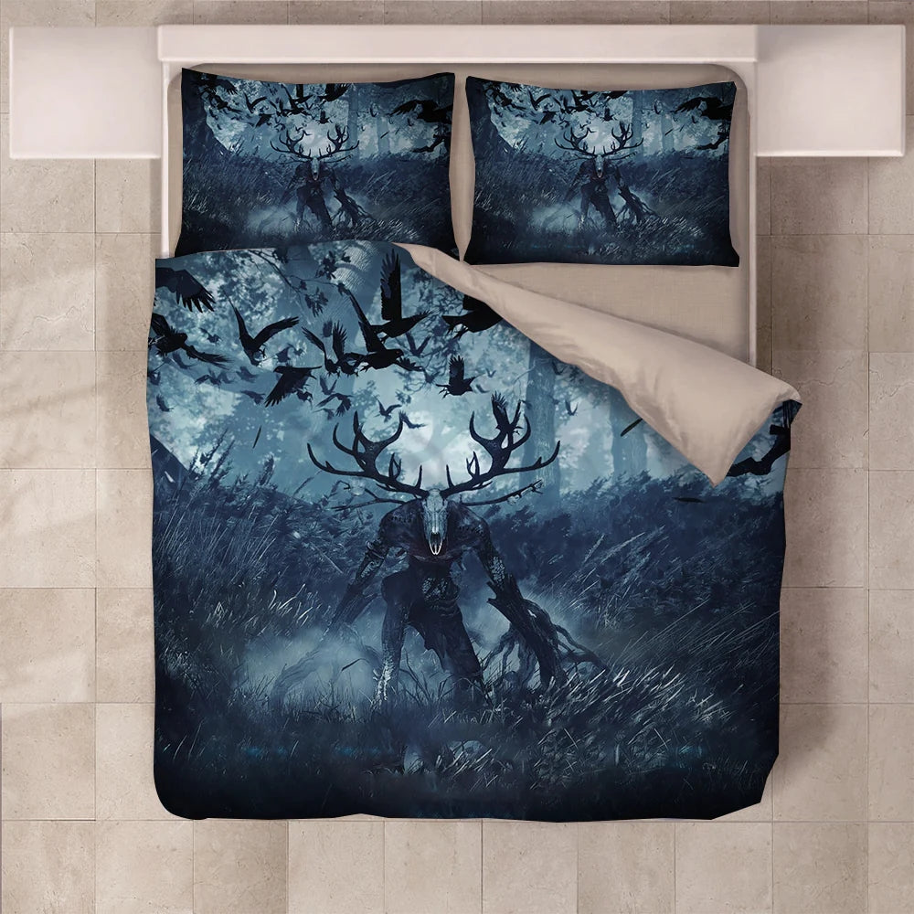 The Witcher Duvet Cover Quilt Case Pillowcase Bedding Set