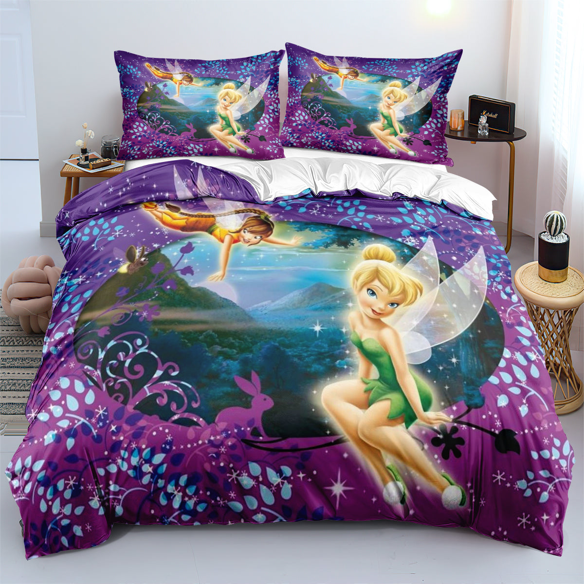 TinkerBell Secret of the Wings Periwinkle 3D Printed Duvet Cover Quilt Cover Pillowcase Bedding Set
