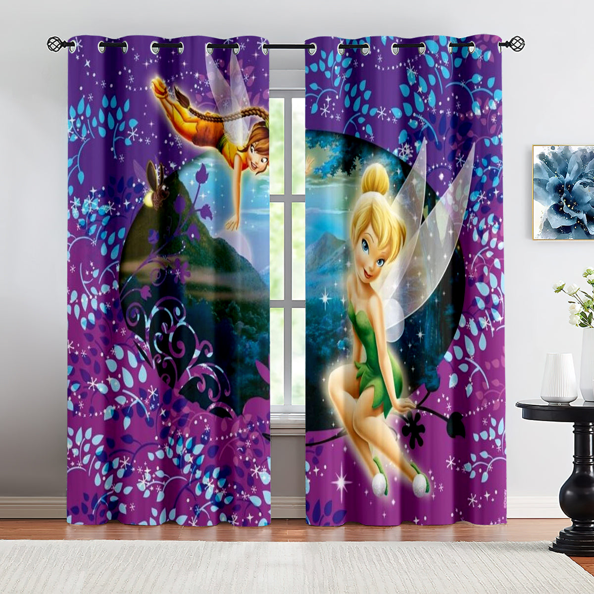 TinkerBell Secret of the Wings Periwinkle Curtains Blackout Window Drapes