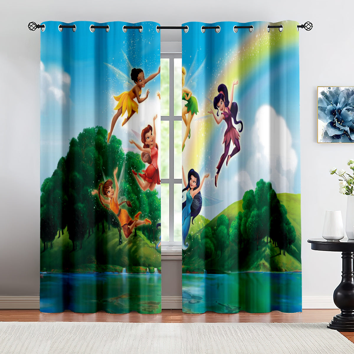 TinkerBell Secret of the Wings Periwinkle Curtains Blackout Window Drapes