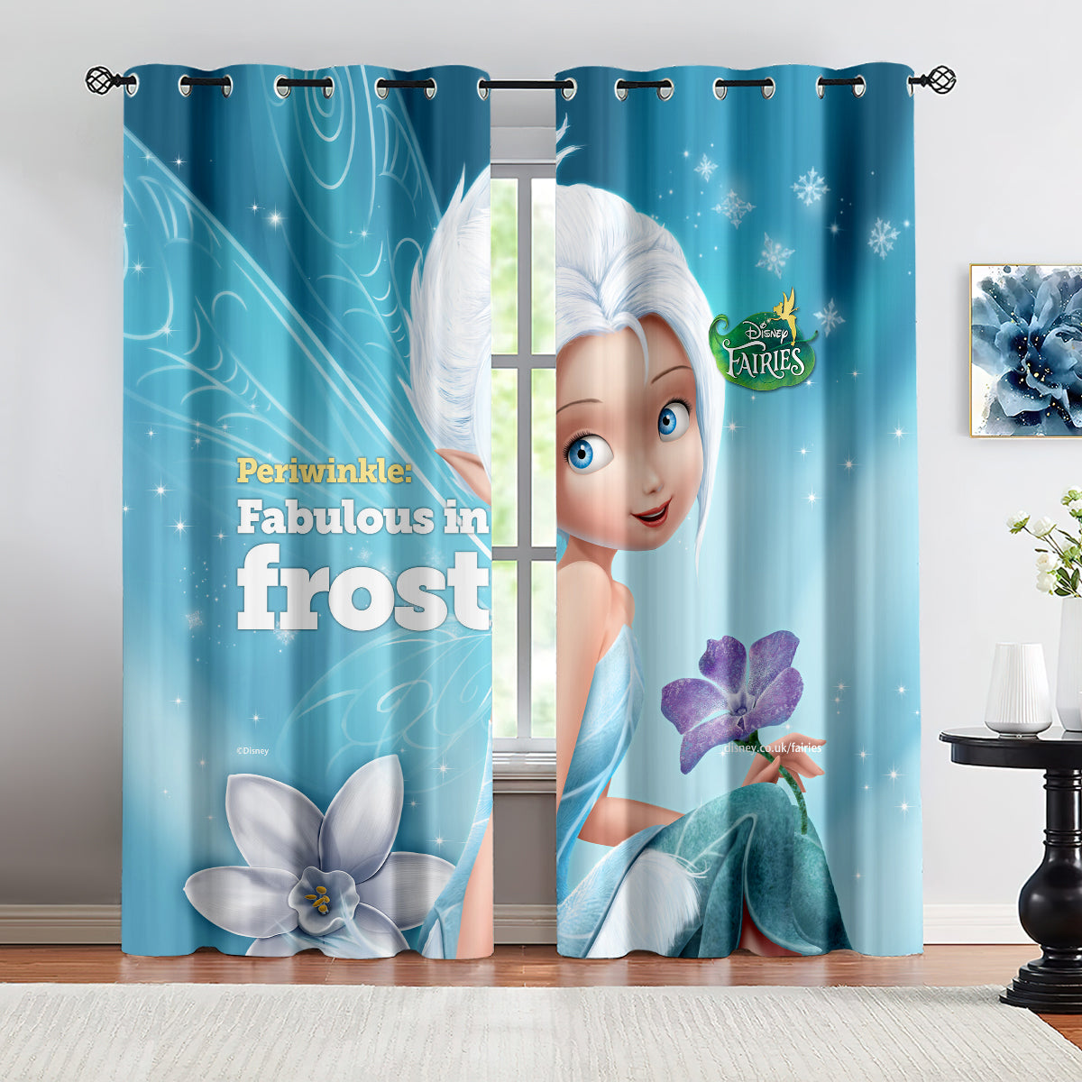 TinkerBell Secret of the Wings Periwinkle Curtains Blackout Window Drapes