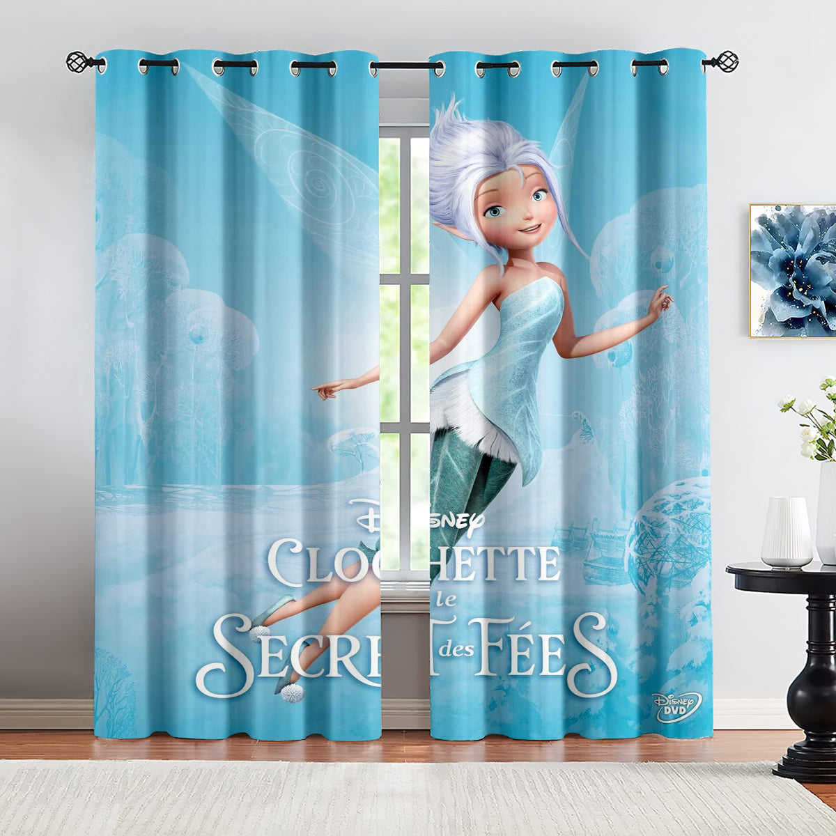 TinkerBell Secret of the Wings Periwinkle Curtains Blackout Window Drapes