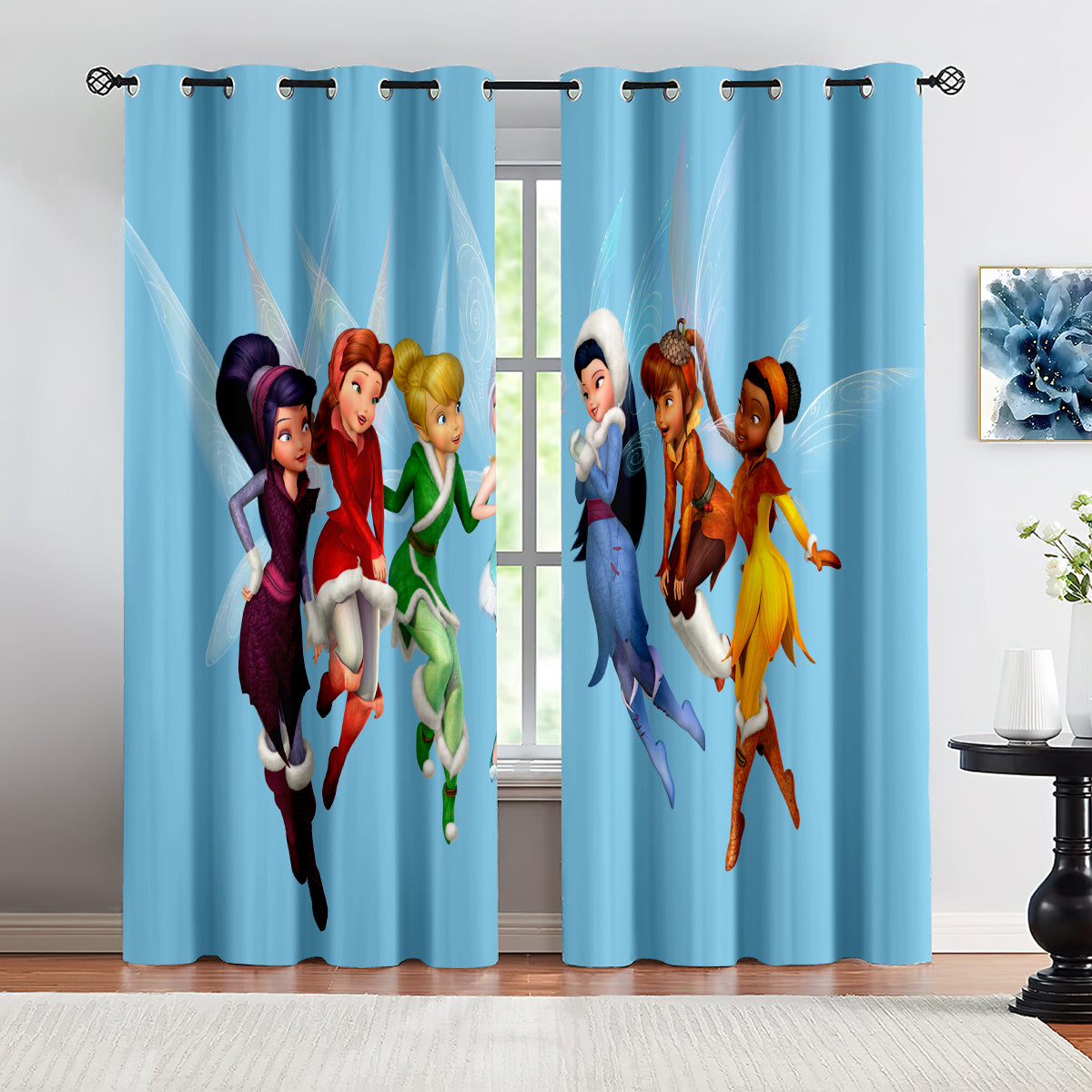 TinkerBell Secret of the Wings Periwinkle Curtains Blackout Window Drapes