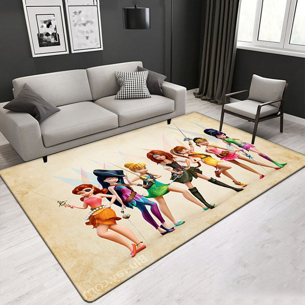 Tinkerbell Carpet Living Room Bedroom Mats Kitchen Bathroom Rugs