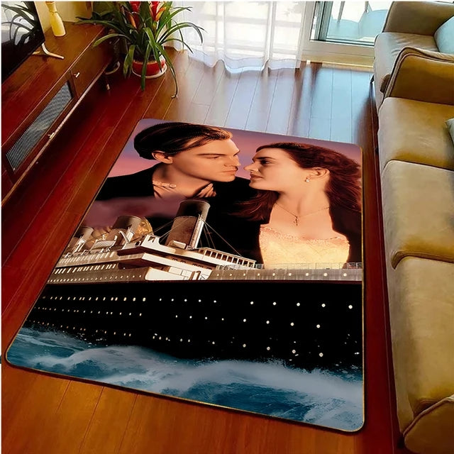 Titanic Romantic Love Carpet Living Room Bedroom Sofa Rug Door Mat
