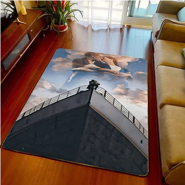 Titanic Romantic Love Carpet Living Room Bedroom Sofa Rug Door Mat