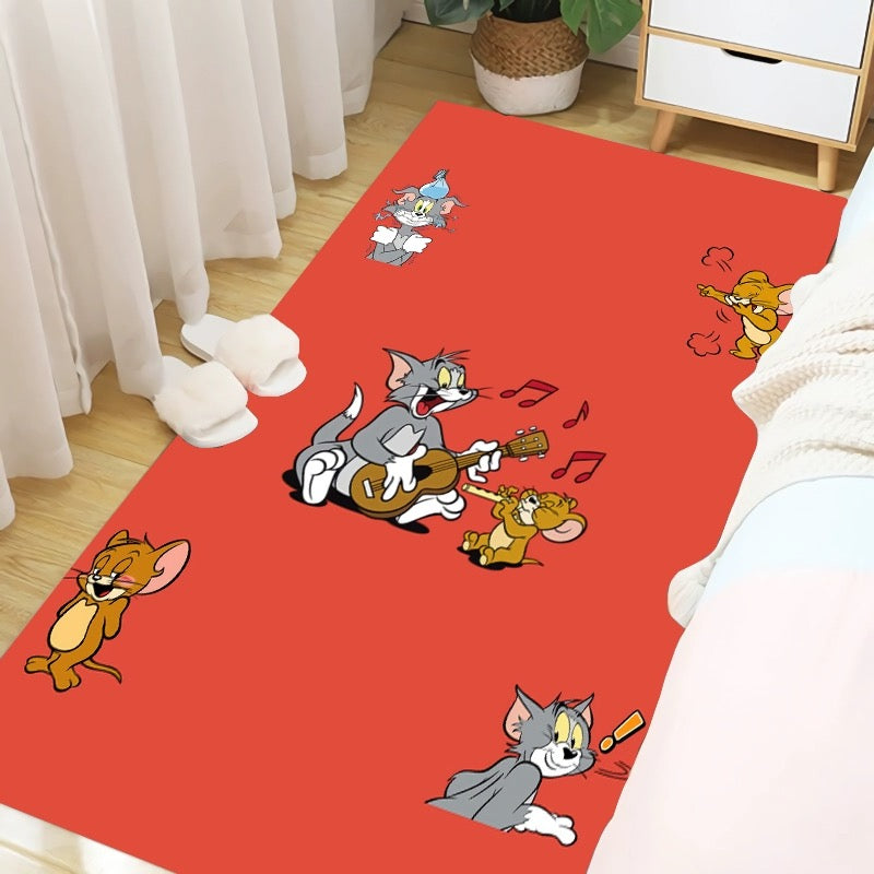 Tom and Jerry Cosplay Carpet Living Room Bedroom Sofa Rug Door Mat