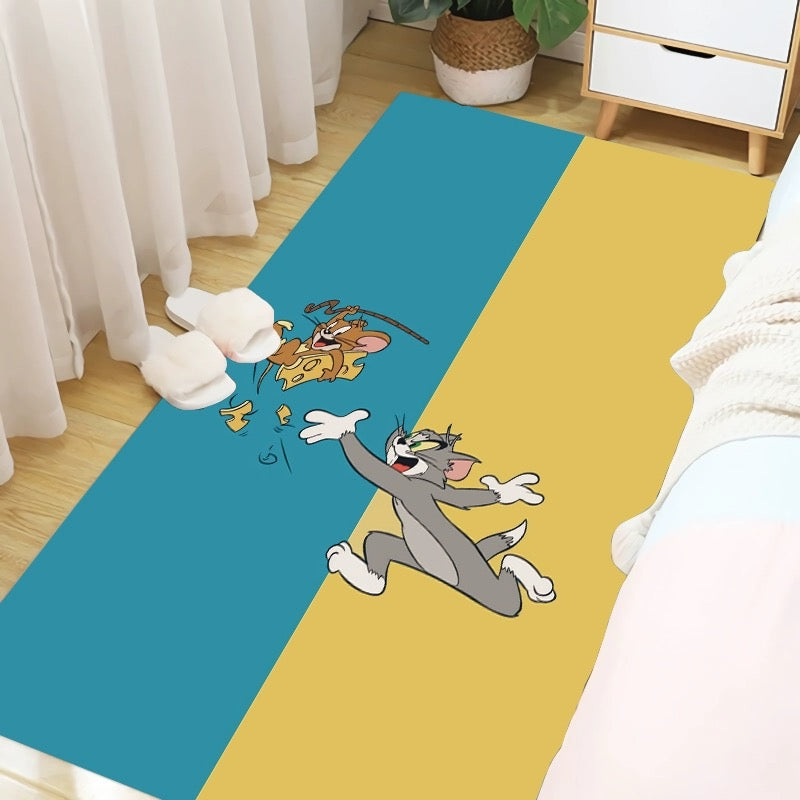 Tom and Jerry Cosplay Carpet Living Room Bedroom Sofa Rug Door Mat