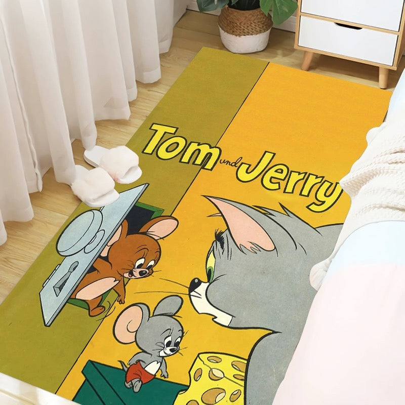 Tom and Jerry Cosplay Carpet Living Room Bedroom Sofa Rug Door Mat