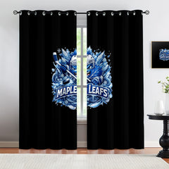 Toronto Maple Leafs Blackout Curtains Drapes For Window Treatment Set