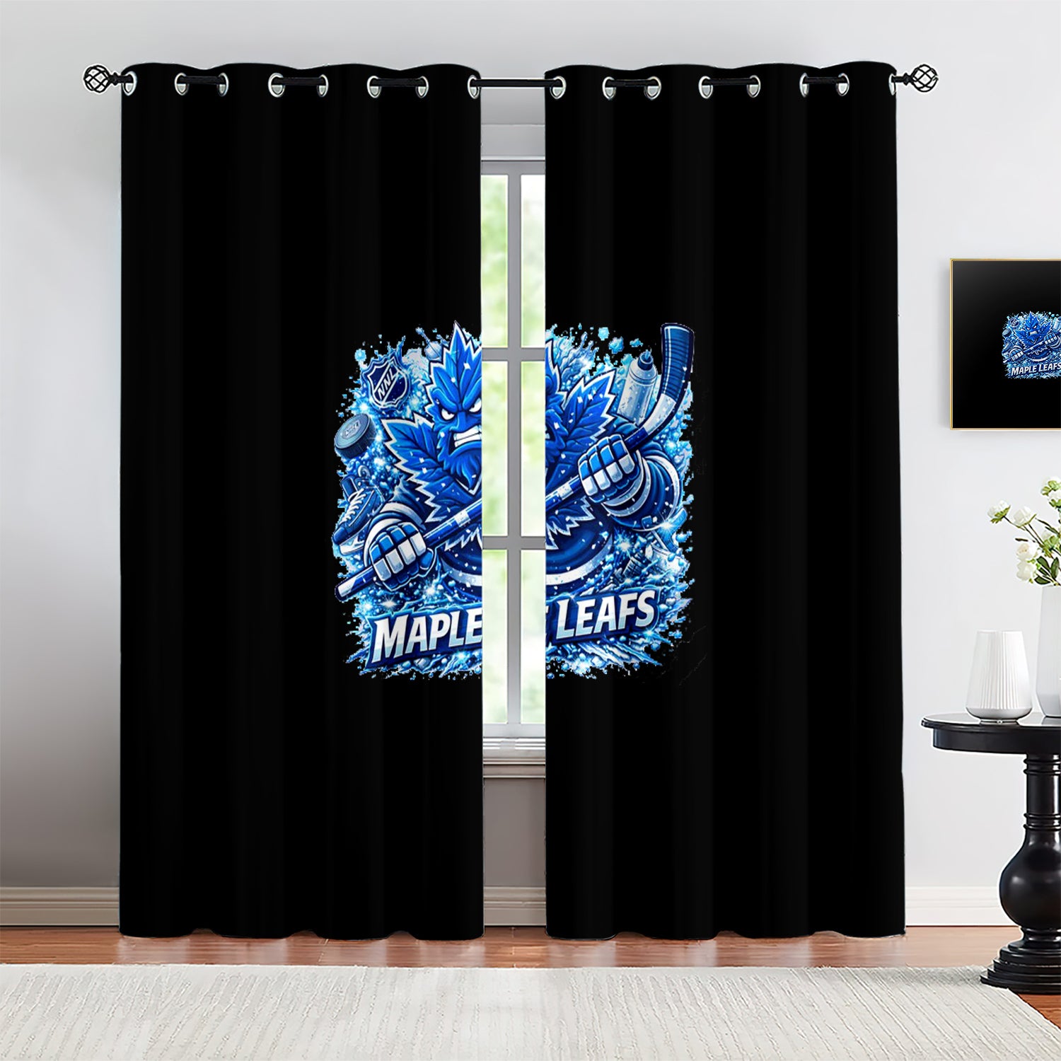 Toronto Maple Leafs Blackout Curtains Drapes For Window Treatment Set