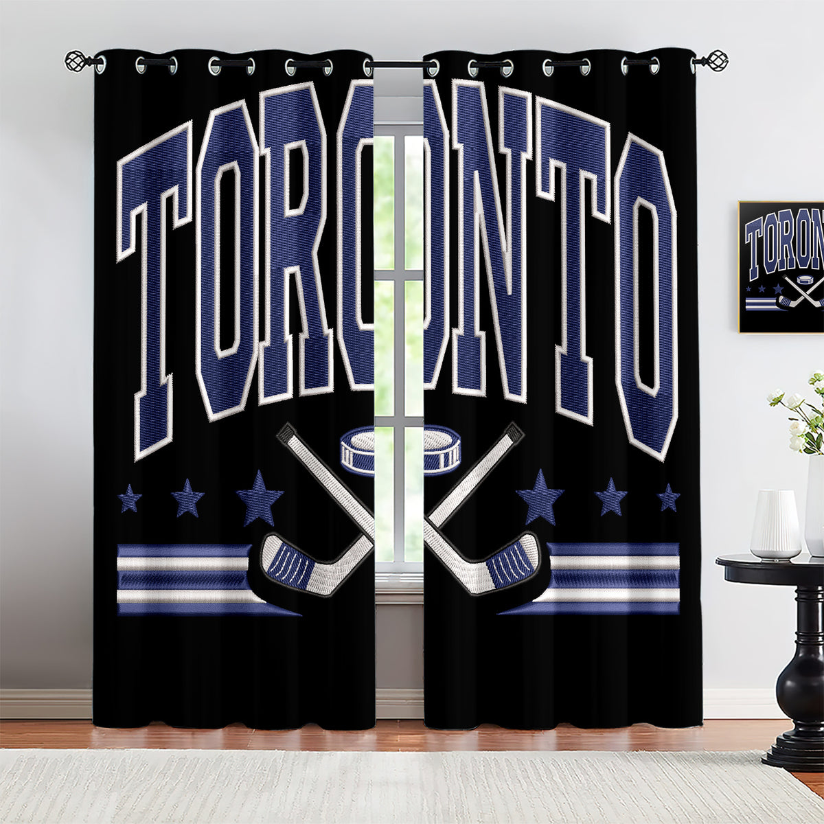 Toronto Maple Leafs Blackout Curtains Drapes For Window Treatment Set