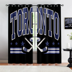 Toronto Maple Leafs Blackout Curtains Drapes For Window Treatment Set