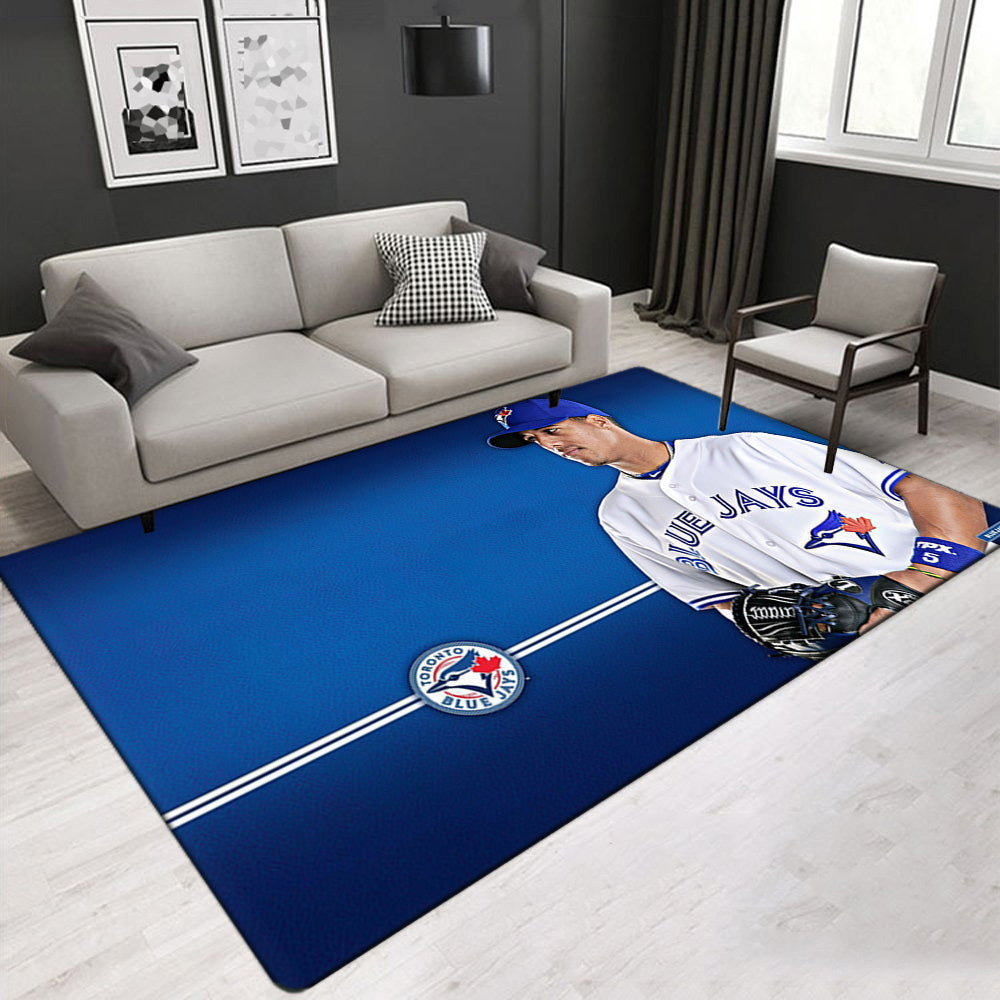 Toronto Baseball Blue Jays Carpet Living Room Bedroom Mats Kitchen Bathroom Rugs