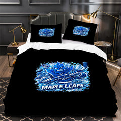 Toronto Maple Leafs Hockey Duvet Cover Quilt Case Pillowcase Bedding Set Without Filler
