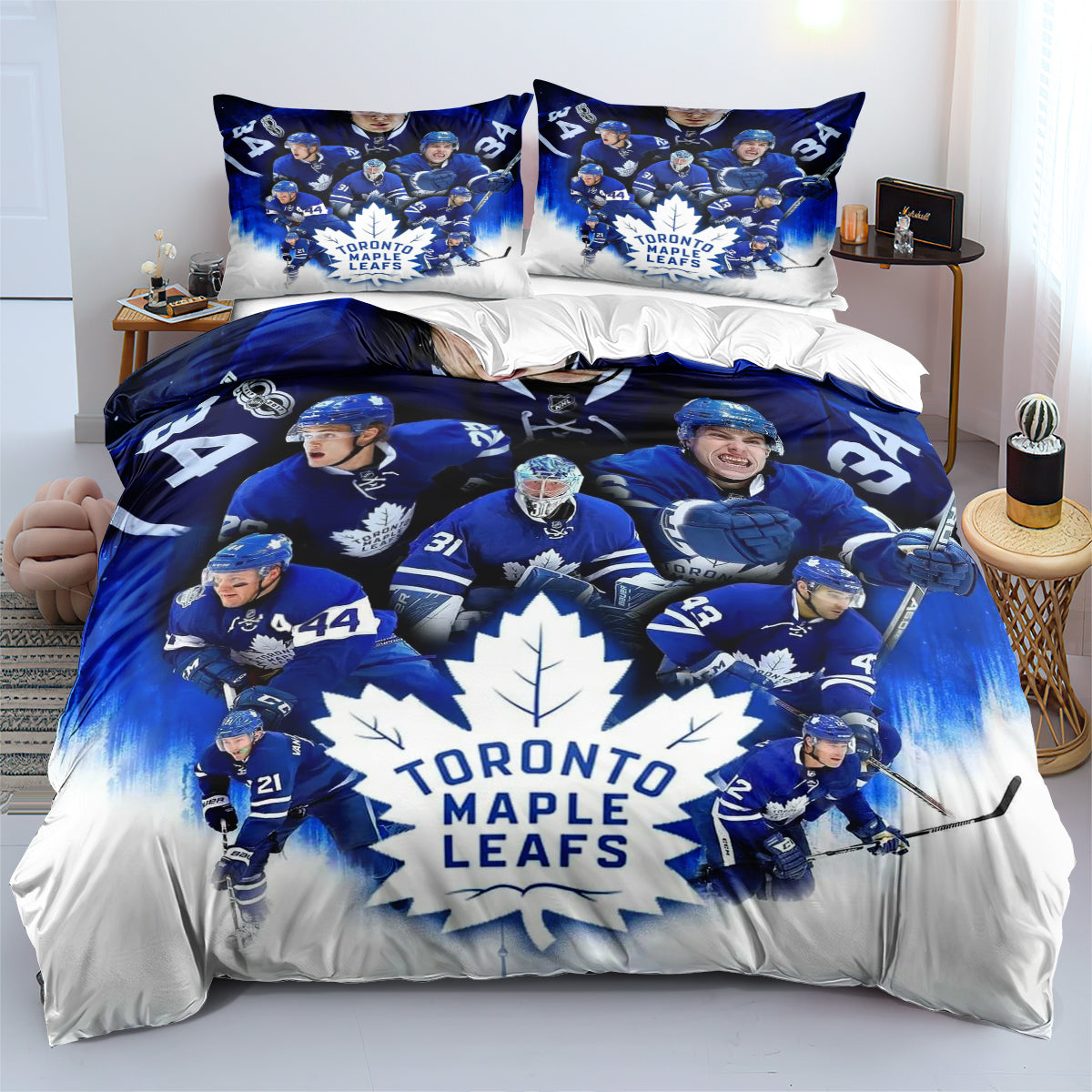 Toronto Maple Leafs Hockey League 3D Printed Duvet Cover Quilt Cover Pillowcase