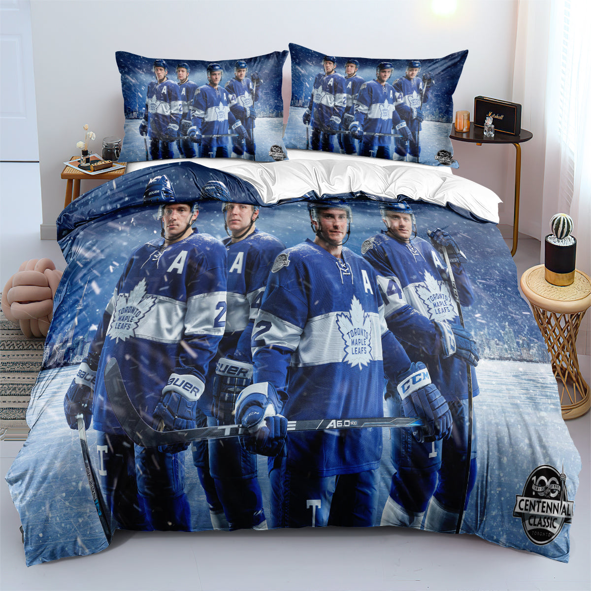 Toronto Maple Leafs Hockey League 3D Printed Duvet Cover Quilt Cover Pillowcase