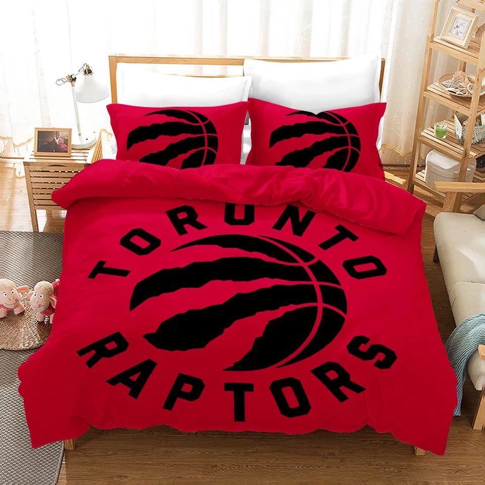 Toronto Basketball Raptors Bedding Set Quilt Cover Without Filler