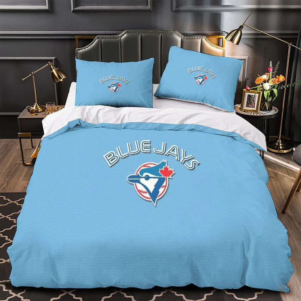 Toronto Baseball Blue Jays Duvet Cover Quilt Case Pillowcases