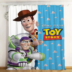 Toy Story Buzz Lightyear Woody Forky Blackout Curtains Drapes For Window Treatment Set