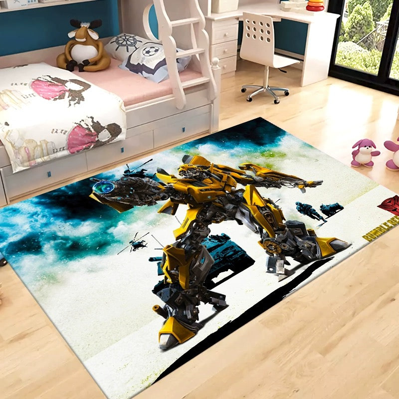 Transformers Optimus Prime Carpet Living Room Bedroom Sofa Rug Door Mat