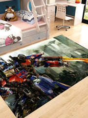 Transformers Optimus Prime Carpet Living Room Bedroom Sofa Rug Door Mat