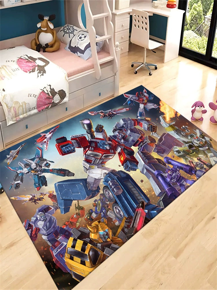 Transformers Optimus Prime Carpet Living Room Bedroom Sofa Rug Door Mat