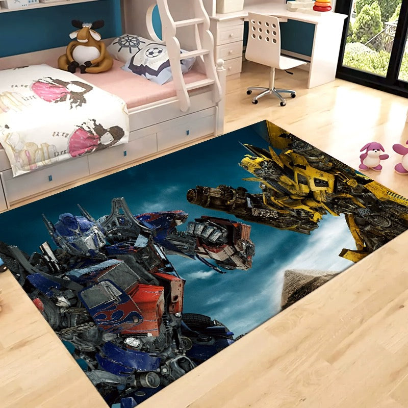 Transformers Optimus Prime Carpet Living Room Bedroom Sofa Rug Door Mat