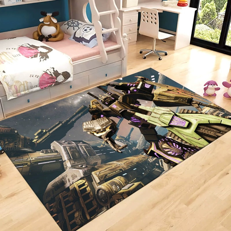 Transformers Optimus Prime Carpet Living Room Bedroom Sofa Rug Door Mat