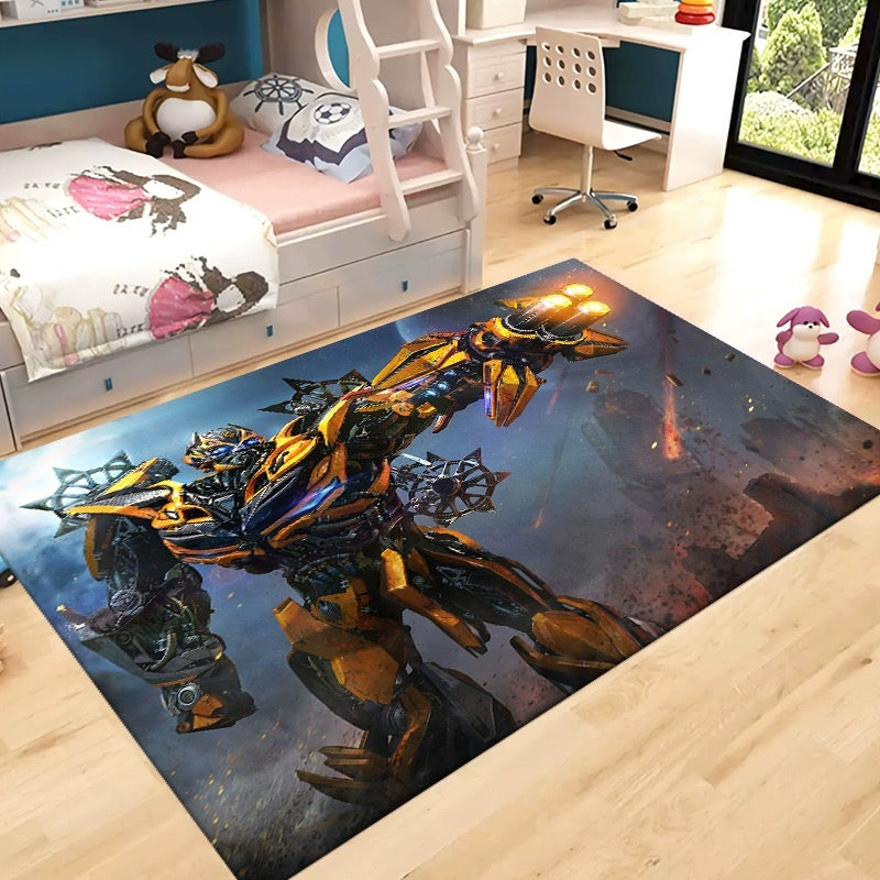 Transformers Optimus Prime Carpet Living Room Bedroom Sofa Rug Door Mat