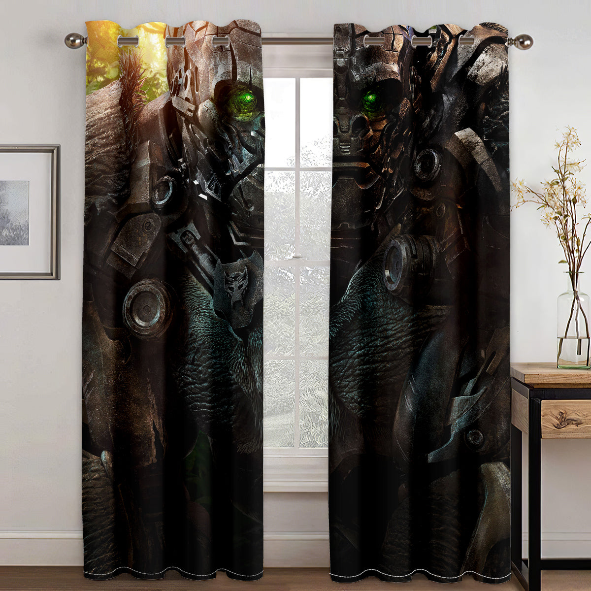 Transformers Rise of the Beasts Blackout Curtain for Bedroom Window Treatment