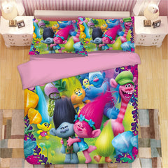 Trolls Band Together Poppy 3D Printed Duvet Cover Quilt Cover Pillowcase Bedding Set