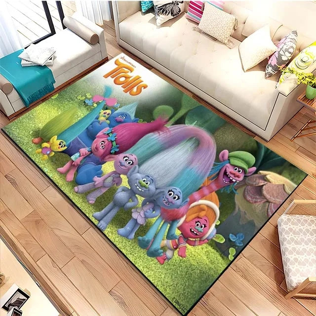 Trolls Band Together Poppy Graphic Carpet Living Room Bedroom Sofa Rug Door Mat Kitchen