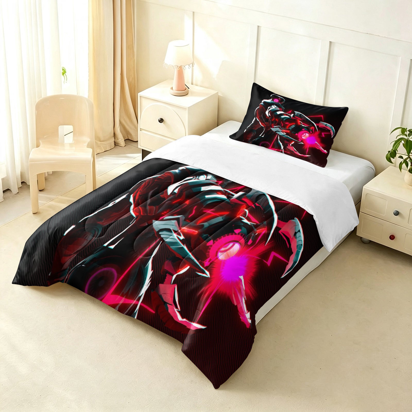 ‌Marvel Rivals Ultron Comforter Pillowcase Sets Blanket All Season Reversible Quilted Duvet
