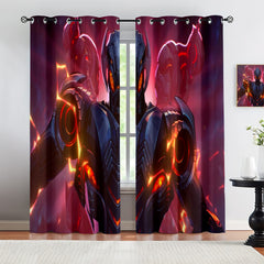Marvel Rivals Ultron Blackout Curtains Drapes For Window Treatment Set
